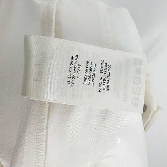 Aritzia Wilfred Drawstring Zip Crop Jogger Pants in Ecru Cream Women's 6 - Picture 9 of 9